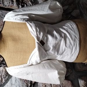 1State White Crop Top